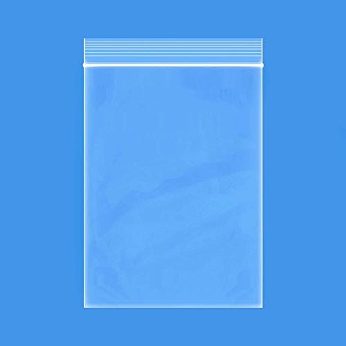 POLMART 100 x Druckverschlussbeutel 60 x 90 mm, Hohe Qualität, Klein Plastiktütchen 160mµ(Beidseitig) von Polmart