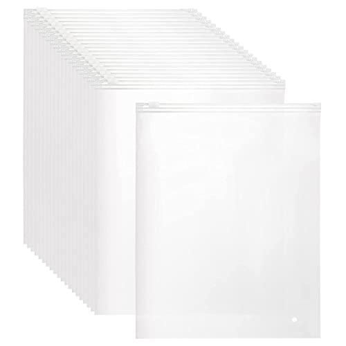 POLMART 50 x Ziehverschlussbeutel Groß 35 x 45 cm, Folienstärke 60 mµ, Gefrostet Gleitverschlussbeutel mit Entlüftungslöcher zum Verpacken von Kleidersäcken POLMART 50 x Ziehverschlussbeutel Groß 35 x 45 cm, Folienstärke 60 mµ, Gefrostet Gleitverschlussbeutel mit Entlüftungslöcher zum Verpacken von Kleidersäcken von Polmart