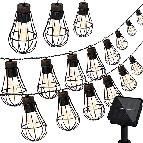 Lichterkette Außen Solar Girlande 3.8M Laternen für Draußen 10 Warmweiße LED Glühbirnen Laterne für Garten Dekorative Lichter der Ambiente Vintage Lichterketten Weihnachtsbeleuchtung Lichterkette Außen Solar Girlande 3.8M Laternen für Draußen 10 Warmweiße LED Glühbirnen Laterne für Garten Dekorative Lichter der Ambiente Vintage Lichterketten Weihnachtsbeleuchtung von Polux