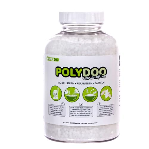 POLYDOO Thermoplast - formbares Thermoplastik | 360g Bio-Kunststoff - hautverträglich, ungiftig, wiederverwendbar & 100% aus Bio-Polymer | Modellieren - Reparieren - Basteln, Cosplay von PolyDoo