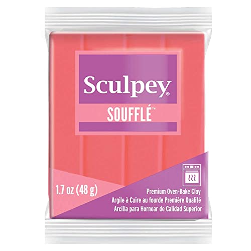 Sculpey Polyform SU 6009 Modelliermasse Sculpey Soufflé, Mandarine, 48 gr von Sculpey