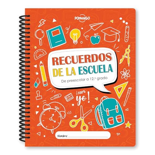Pomango: Álbum Escolar Mis Recuerdos de Escuela | Cuaderno de Recuerdos desde Jardín de Infantes hasta 5to año| Sistema Escolar de EE.UU. - Español | Libro de Actividades con Bolsillos para Recuerdos Pomango: Álbum Escolar Mis Recuerdos de Escuela | Cuaderno de Recuerdos desde Jardín de Infantes hasta 5to año| Sistema Escolar de EE.UU. - Español | Libro de Actividades con Bolsillos para Recuerdos von Pomango