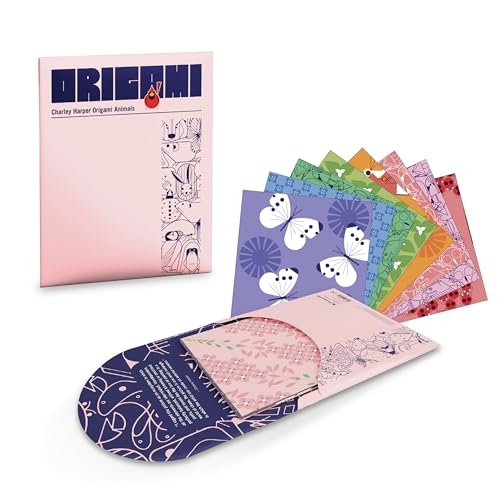 Origami-Papier, Charley Harper Tierkunst, Origami-Set für Erwachsene, 64 Blatt mit 8 doppelseitigen Designs Origami-Papier, Charley Harper Tierkunst, Origami-Set für Erwachsene, 64 Blatt mit 8 doppelseitigen Designs von Pomegranate
