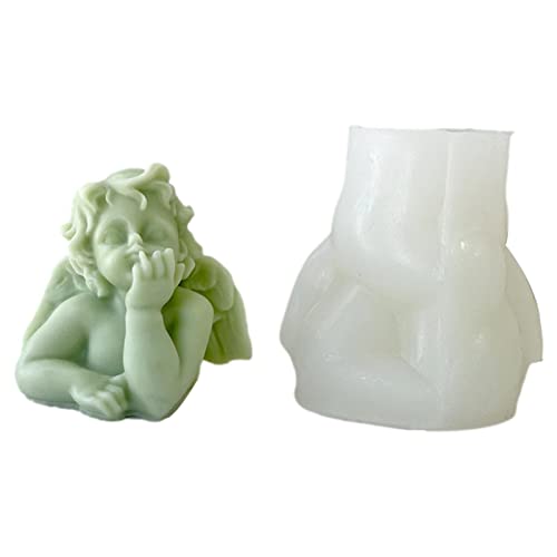 Engel Kerzengießform, Engel Kerzen Silikonform, Engel Form Seife Form Silikon Form Handwerk Skulptur Seifenform Fondantform Für Die Herstellung Von Duftkerze Soy Wachs Handgemachte Seife von Pomrone
