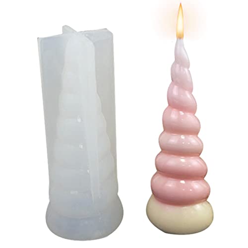 Kerzenform 3D Spiral Kerze Silikonform Seifenform Stumpenkerzen Formen Für Kerzenherstellung Silikon Kerzengießform Silikon Kerzenformen Kerzenherstellung Formen Kerzenform DIY Kerzenform von Pomrone