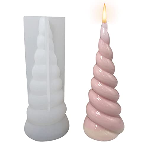 Kerzenform 3D Spiral Kerze Silikonform Seifenform Stumpenkerzen Formen Für Kerzenherstellung Silikon Kerzengießform Silikon Kerzenformen Kerzenherstellung Formen Kerzenform DIY Kerzenform von Pomrone