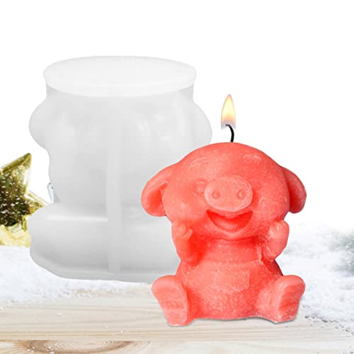 Silikonformen für Tiere,3D-DIY-Silikon-Piggy-Formen für Eiswürfel - Ton-Harz-Formen-Dekore für Ostern-Stuffer, wiederverwendbares DIY-Bastelzubehör für Geburtstagsfeiern von Pomrone