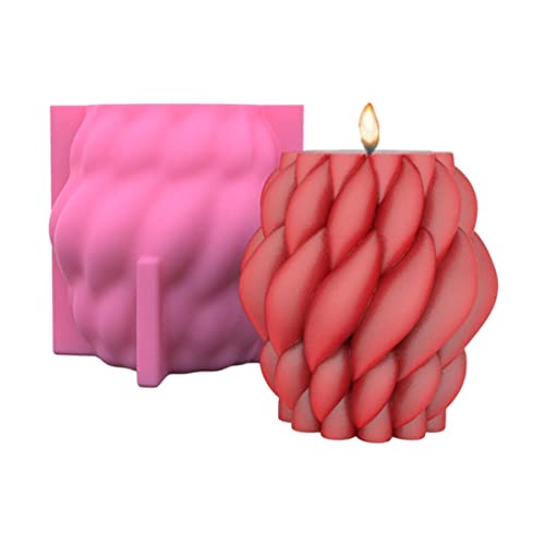 Pomurom Kerzenform Silikon, Silikonform Kerzen, Säulenkerzenformen Kerzen-Gießform, Wachsformen Für Kerzen Silikon, Candle Making Silikonformen Mould, Silikonform Für Seife Kerzen Haus Dekoration von Pomurom