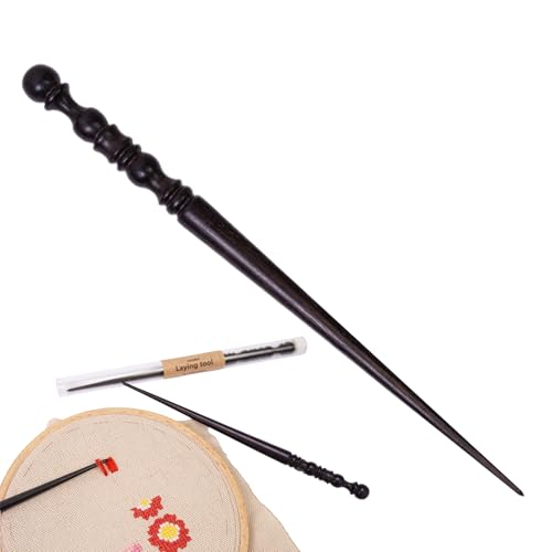 Stickstiletto Werkzeug, Stickstilet Presswerkzeug, Präziser Fadenführer Aus Padouk Holz Für Zuhause Unterwegs & Stickstudio von Pomurom