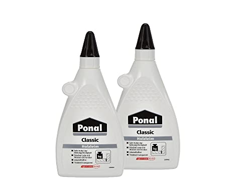 Ponal Classic, gebrauchsfertiger Holzleim mit hoher Verleimungsfestigkeit, Holzkleber für Montage-, Flächen- & Fugenverleimungen, transparenter Bastelleim, 2x225g Ponal Classic, gebrauchsfertiger Holzleim mit hoher Verleimungsfestigkeit, Holzkleber für Montage-, Flächen- & Fugenverleimungen, transparenter Bastelleim, 2x225g von Ponal