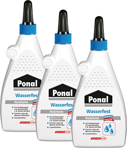 Ponal Holzleim Wasserfest (225g | 3er Pack) von Ponal