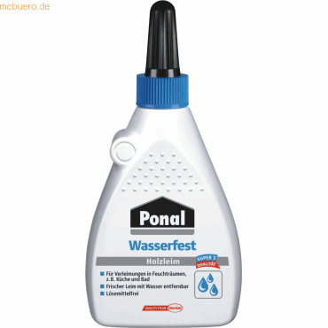 Ponal Holzleim Wasserfest Flasche 120g Ponal Holzleim Wasserfest Flasche 120g von Ponal