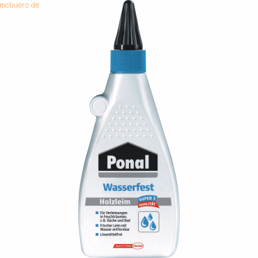 Ponal Holzleim Wasserfest Flasche 550g Ponal Holzleim Wasserfest Flasche 550g von Ponal