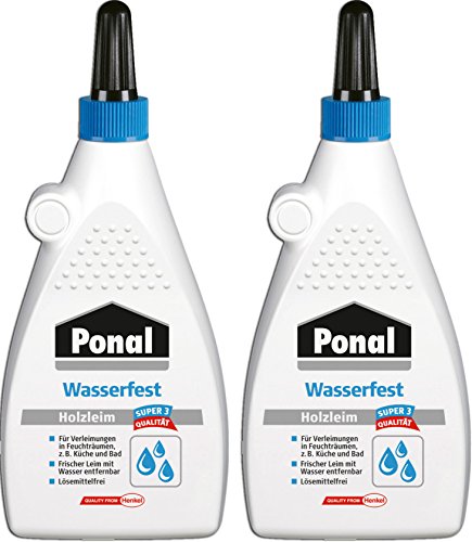 Ponal Holzleim Wasserfest für Verleimungen in Feuchträumen (2x 225g) von Ponal