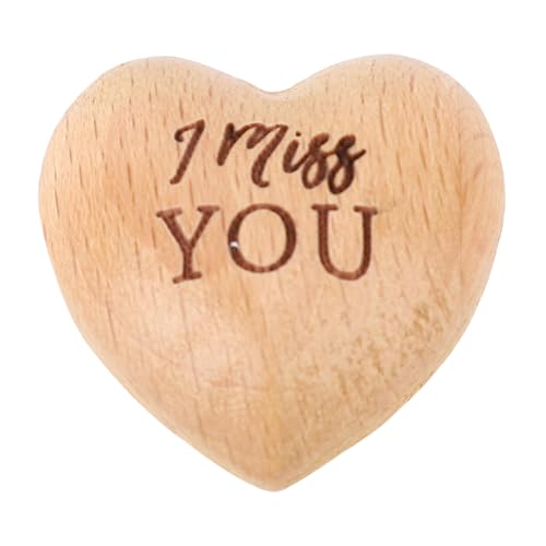 Kleiner Handgefertigter Herzanhänger aus Holz, Romantischer Dekorativer Charme, Zarte Textur, Geschenk oder Heimdekoration, aus Holz Gefertigt, Zeigt Ausgeprägten Charme, Klare von Pongnas