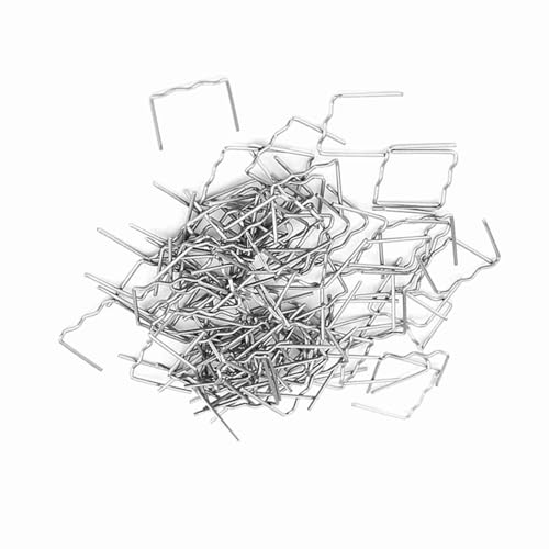 Plastikschweißer -Grundnahrungsmittel, Edelstahl -Plastikschweißkit Plastikschweißhüter mit Schweißhüftel für (S-Typ 0,8 mm 100pcs) von Pongnas