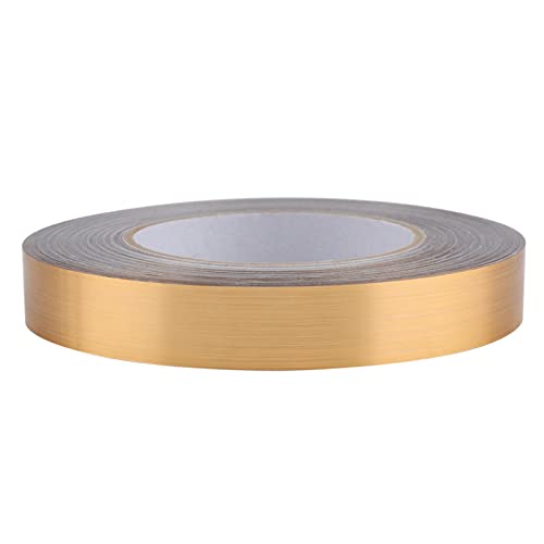 Pongnas Bodenspaltlinie Aufkleber, Selbstklebende Fliesenspaltkleber Bodenecke Fliesen -Dekoration Haustier für, Wand, Schrank (2 cm x 50 Meter (golden)) von Pongnas