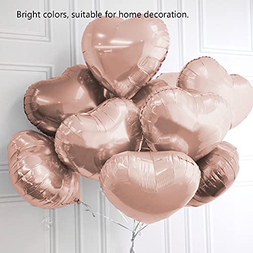 Pongnas Dekoration Ballon, Ballomfolienballons Party Hochzeits Geburtstagdekor 10pcs 10 "Herz Aluminium Folienballons Party Hochzeits Geburtstagdekoration (Champagner Gold) von Pongnas