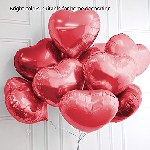 Pongnas Dekoration Ballon, Ballomfolienballons Party Hochzeits Geburtstagdekor 10pcs 10 "Herz Aluminium Folienballons Party Hochzeits Geburtstagdekoration (Rot) von Pongnas