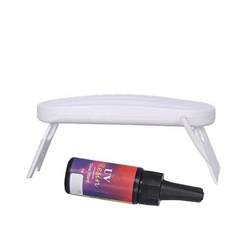 Pongnas Harzkit, Harzkit für Anfänger 25G UV -Kleber -Set für Schmuck, die Telefonkoffer Machen Handwerk und UV Harz Kit Härtungslampe für Anfänger Machen (Rotes Etikett) von Pongnas
