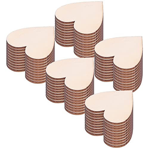 Pongnas Holzherzen, Kleine Hölzerne Herzen Holzherzen für Handwerk mit 50 Prozent Holz für Hochzeitsdekoration von Pongnas