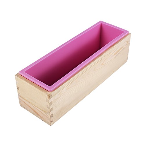 Pongnas Rechteck Silikonseife Schimmel Holzkasten DIY Making -Werkzeug Backkuchen Brotform für Küche Pongnas Rechteck Silikonseife Schimmel Holzkasten DIY Making -Werkzeug Backkuchen Brotform für Küche von Pongnas