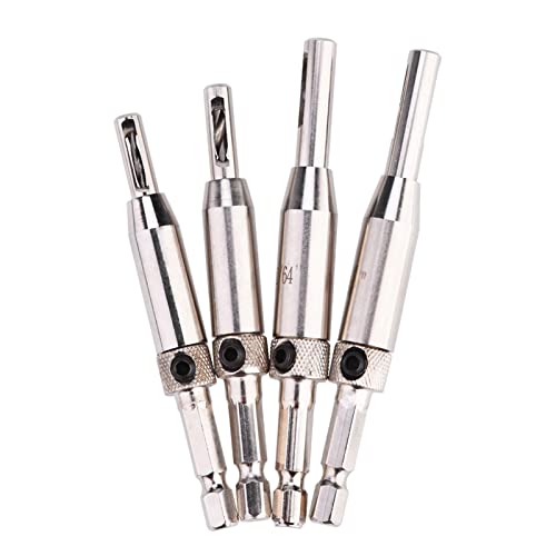 Pongnas Selbstzentrierender Bohrer -Bit -Set, Selbst Zentrierende Bohrer Bitmitte Punch Loch Puncher Holzbearbeitung Werkzeug 4pcs Hex Shank Selbst Zentrierende Scharnierlochbohrwerkzeugkit für Pongnas Selbstzentrierender Bohrer -Bit -Set, Selbst Zentrierende Bohrer Bitmitte Punch Loch Puncher Holzbearbeitung Werkzeug 4pcs Hex Shank Selbst Zentrierende Scharnierlochbohrwerkzeugkit für von Pongnas