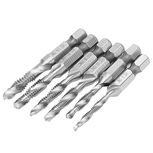 Pongnas Tippen Sie auf Set, Gewinde Tippen Sie auf Set Uns Standardschraubengewinde Kombiniert 6pcs TAPS HSS HEX SHANK TAPPING -ÜBERBITT BITTER TORS TAPS Pongnas Tippen Sie auf Set, Gewinde Tippen Sie auf Set Uns Standardschraubengewinde Kombiniert 6pcs TAPS HSS HEX SHANK TAPPING -ÜBERBITT BITTER TORS TAPS von Pongnas