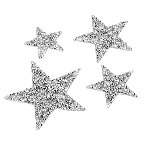 Sternflecken, Applikationsflecken Eisen auf Paillettenflächen Exquisit Schöner Eisen auf Flecken auf Flecken 20pcs Strasssternstern für Jackenbeutel Nähen Sternflecken, Applikationsflecken Eisen auf Paillettenflächen Exquisit Schöner Eisen auf Flecken auf Flecken 20pcs Strasssternstern für Jackenbeutel Nähen von Pongnas