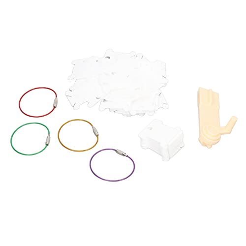Stickereien Flossspulen, Stickerei Speicher Sticksloss Overizer mit Manuellem Spulenwinger 100pcs Plastik Floss Spulen für Basteln Easy Lagers Stickspulen (WHITE) von Pongnas