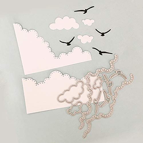 Ponnen Wolkes Vogel Stanzbögen Stanzschablonen Scrapbooking Stanzmaschine Stanzformen für Scrapbooking Kartenbasteln Album Papier Dekor von Ponnen