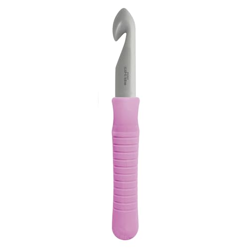 Häkelnadel: Handlicher Griff mit flachen Fingern: Aluminium: 17 cm x 15 mm von Pony
