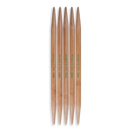 Pony Bamboo Strumpfstricknadel 20cm 9,00mm - 1Stk Pony Bamboo Strumpfstricknadel 20cm 9,00mm - 1Stk von Pony