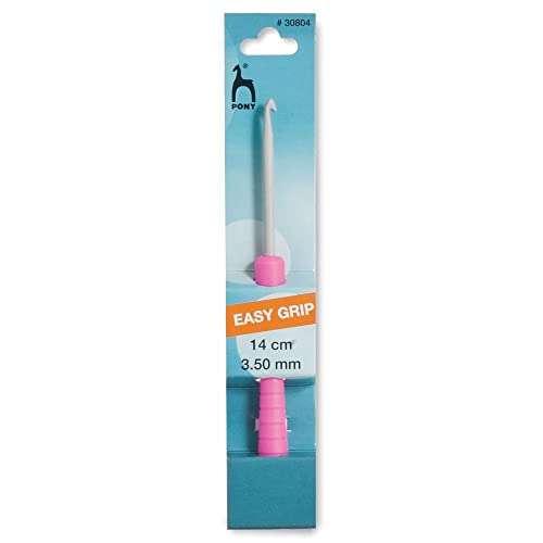 Pony Easy Grip Häkelnadel, Kunststoff, Mehrfarbig, 12.5 x 8.5 x 46.0 cm, 1 Einheiten von Pony