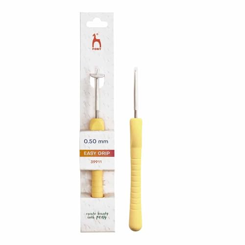 Pony Easy Grip Häkelnadel Stahl 0,50mm - 1Stk Pony Easy Grip Häkelnadel Stahl 0,50mm - 1Stk von Pony