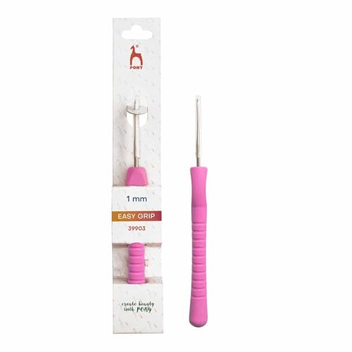 Pony Easy Grip Häkelnadel Stahl 1,00mm - 1Stk Pony Easy Grip Häkelnadel Stahl 1,00mm - 1Stk von Pony