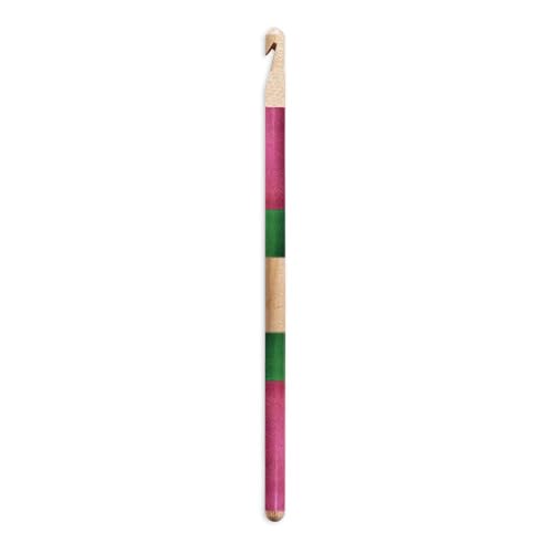 Pony Flair Häkelnadel 6,00 mm - 1 Stück, Beige/Rosa von Pony