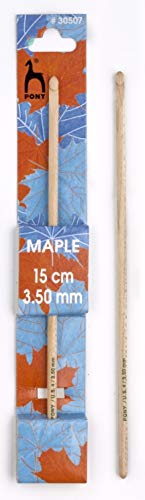 Pony Maple Häkelnadel, Kunststoff, Mehrfarbig, 4.5 x 4.2 x 34 cm von Pony