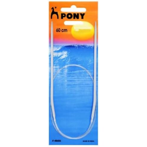 Pony Nadel, Kunststoff, Licht Grau, 60cm, 4.00mm von Pony