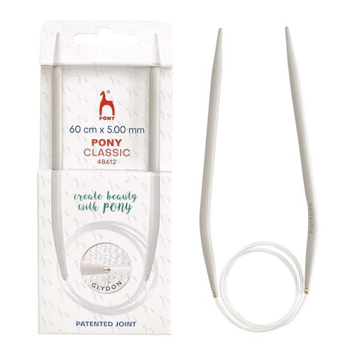 Pony Classic Rundstricknadeln Aluminium 60cm 5,00mm - 1Stk von Pony