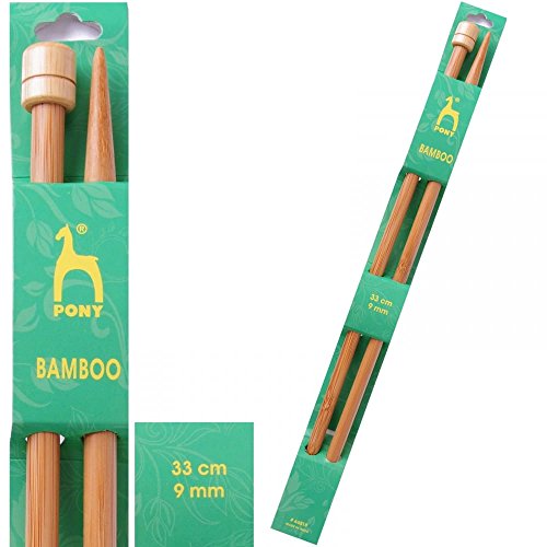 Pony P66818 Bambus Jackenstricknadel, Kunststoff, Mehrfarbig, 6.5 x 3.3 x 34.5 cm von Pony