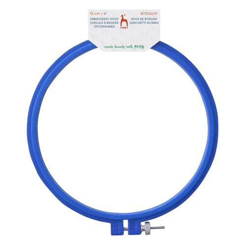 Pony Stickrahmen 15cm Kunststoff blau - 1Stk Pony Stickrahmen 15cm Kunststoff blau - 1Stk von Pony