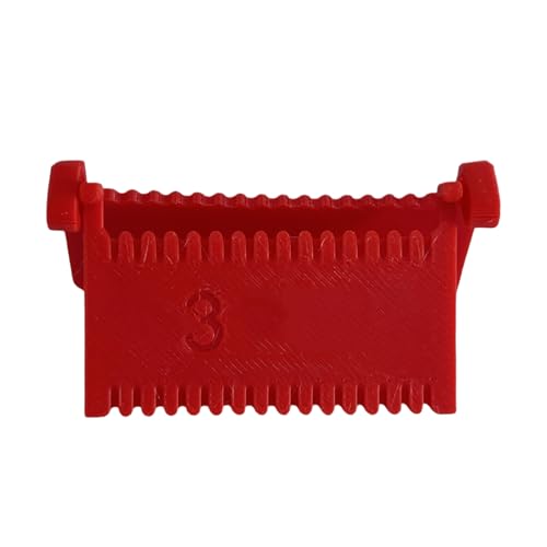Ansteckbare Naehkante fuer praezises Saeumen Quilten Einfache DIY Stoffnaeharbeit mit professionellem Finish (Red, 6x3cm) von Poo4kark