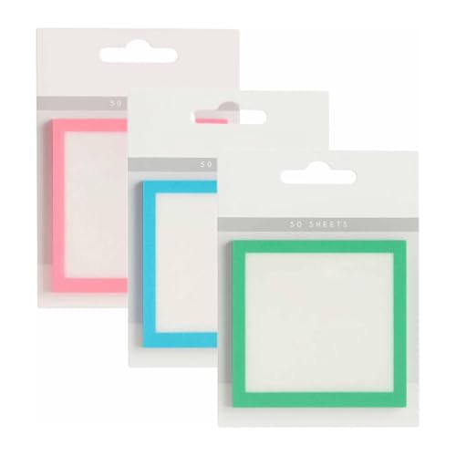 Funkelnde transparente Haftnotizen als süße Selbstnotizen für To-Do-Listen Briefpapierbedarf (D, One Size) von Poo4kark