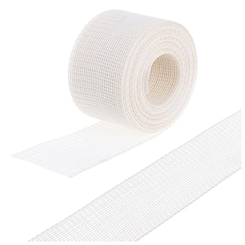 Poo4kark 3,28 Yards Fischgräten-Saumband zum Nähen, 1,37 breites Fischgrätenmuster für dünne Chiffonstoffe, Polyester-Rüschensaum zum Nähen für Anfänger Enthusiasten (Beige, 3m) von Poo4kark