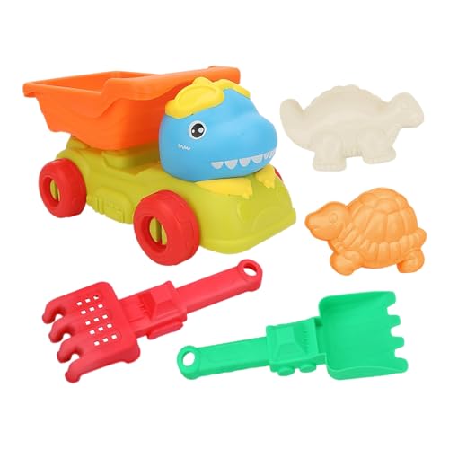 Poo4kark Dinosaurier-Strandspielzeug mit Netz-Aufbewahrungstasche, geeignet für Kinder ab 3 Jahren zum Spielen im Sommer im Freien (Blue, 23x14x15cm) von Poo4kark