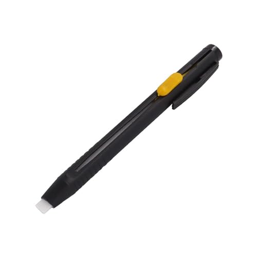 Poo4kark Home Wärmelöschbarer Stoffmarker zum Nähen, Sticken, Quilten, waschbarer, löschbarer, austauschbarer Markierungsstift, geeignet für Strickstoffe, DIY-Nähwerkzeuge (Black, 14x1cm) von Poo4kark