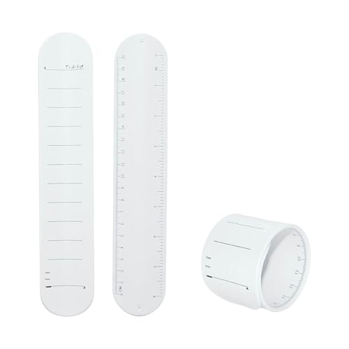 Poo4kark Outdoor Notizblock-Armband fürs Handgelenk, das mit Stift Radiergummi zum Reinigen verwendet werden kann. Wiederverwendbares Silikonarmband für Planer, Aufgaben, (White, One Size) von Poo4kark