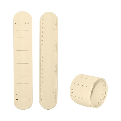 Poo4kark Outdoor Notizblock-Armband fürs Handgelenk, das mit Stift Radiergummi zum Reinigen verwendet werden kann. Wiederverwendbares Silikonarmband für Planer, Aufgaben, (Yellow, One Size) von Poo4kark