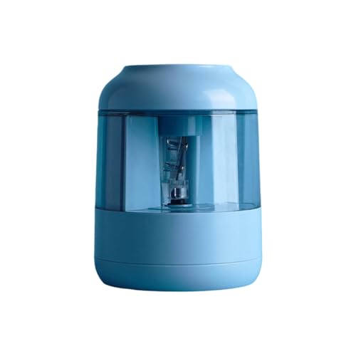 Präziser Bleistiftspitzer mit automatischem Stoppmechanismus für perfekte Spitzen bei jedem Gebrauch (Blue, 9.5X7.5X7.5cm) von Poo4kark